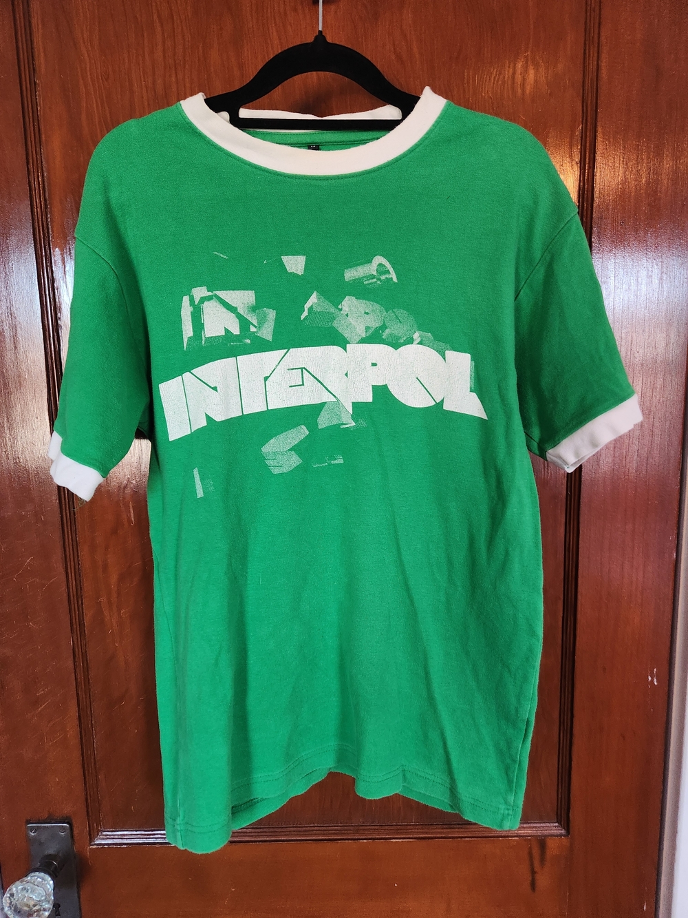 Vintage Interpol Green Ringer Concert Tee